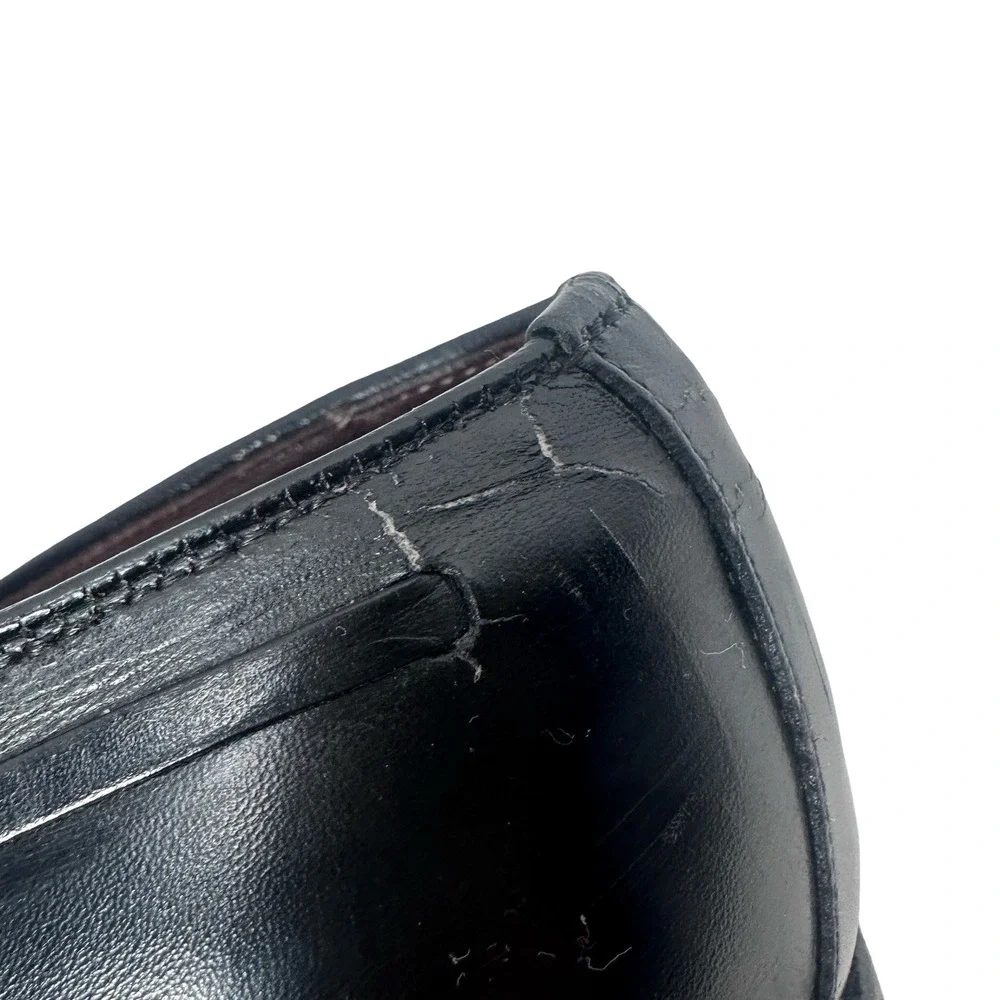 Allen Edmonds Grayson Mens 9 D Black Leather Tassel Loafers Dress Shoes READ